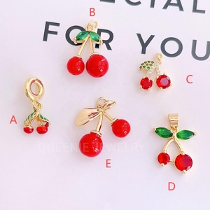 Collier à breloques champignon <span class=keywords><strong>Namel</strong></span> Collier de perles de tempérament Collier à pendentif champignon rouge mignon Cadeaux pour femmes - Product Image 5