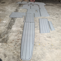 Tapis de pont en mousse EVA imitation teck pour plateforme de bain et cockpit de bateau Cobalt 282 2005, style SeaDek MarineMat Gatorstep, auto-adhésif