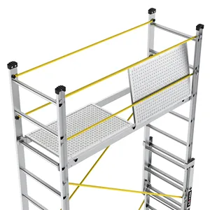 Dation Customized Industrial High Safety Multi Purpose Outdoor Folding Aluminum Rolling Scaffold Tower With Platform