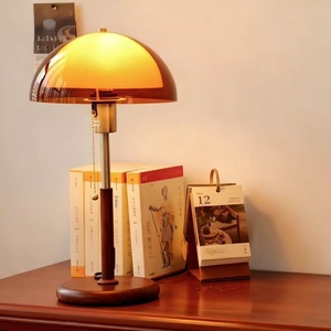 Lámpara de Noche para Dormitorio, Estilo Americano Vintage, Lámpara de Escritorio para Estudio, Ajustable, Regulable, con Enchufe de Corriente - Product Image 1