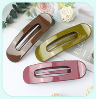 Pinces à cheveux plates grandes, mates, couleur unie, barrettes à griffes, accessoires de mode pour femmes et filles, usage quotidien
