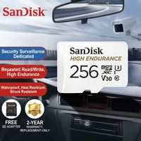 Kartu Memori HIGH ENDURANCE Original 256GB Micro Tf SD Card 512G U3 V30 4K TF Flash Card untuk Monitor Video