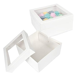 <span class=keywords><strong>Caja</strong></span> para Pastel con Ventana de 6/8/10/12/14 Pulgadas de Alto, con Cartón Marfil de 350/400 GSM, Suministro de Fábrica - Product Image 6