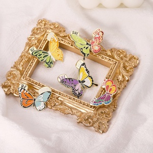 Custom Free Design Colorful Brooch Insect Plant Flowers Colorful Gorgeous Metal <b>Badge</b> Enamel <b>Pins</b> - Product Image 3