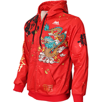 Ropa Deportiva Personalizada con Cremallera, Tejido Softshell Grueso y Estampado de Dragón, Disfraces de Navidad, Estampados de Animales del Zodíaco