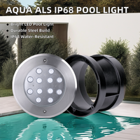 Éclairage de fond de piscine en acier inoxydable RGB coloré, lumière LED subaquatique AC/DC pour piscine, éclairage de piscine tendance RC-SS180