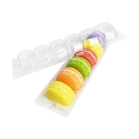 Usine directe sur mesure de haute qualité PET Macaron plateau en plastique blisters emballage pour gâteau Sushi jus nouilles sucre