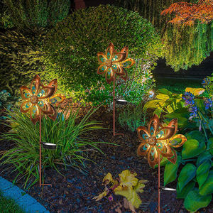 Solaire LED <span class=keywords><strong>Moulin</strong></span> Lumière En Plein Air Étanche <span class=keywords><strong>Jardin</strong></span> Pelouse Paysage Lampe Voie Cour <span class=keywords><strong>Maison</strong></span> Décoration Coloré Moulinet Coloré - Product Image 2