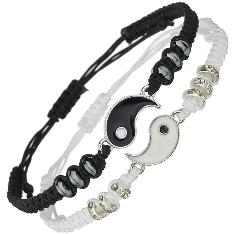 Iyan heiße handgemachte Geschenk Klatsch Taichi bester Freund Yin Yang Armband Paar Armbänder Paar