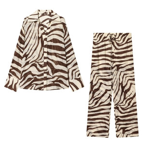 TAOP&ZA 2026 Nuova <span class=keywords><strong>Camicia</strong></span> Primaverile Europea e Americana da <span class=keywords><strong>Donna</strong></span>, Versatile, con Stampa Zebrata e Maniche Lunghe 8605 8606 - Product Image 6