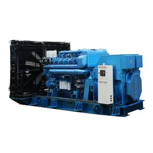 SHX 625kva 500KW mesin Genset listrik, Set generator turbin Gas alami mesin Yuchai