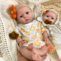 Poupées Reborn en Silicone Plein Corps de 18 Pouces pour Filles, Souples au Toucher, Idéales pour la Décoration Intérieure et les Souvenirs Commémoratifs (Vente en Gros)