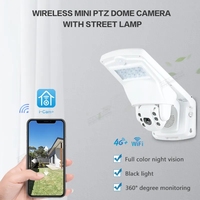 ALLTOP lampu jalan nirkabel 4g Wifi luar ruangan 3w 12w tahan air Ip65 Harga terbaik ABS HARGA TERBAIK dengan kamera CCTV