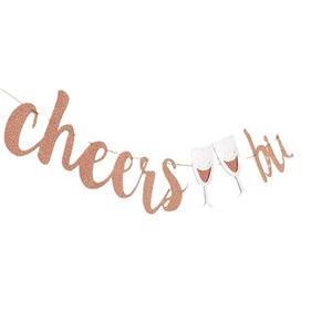 Kit de Décoration de Fête pour Future Mariée en Or Rose Paillettes Guirlande Bannière Pompon pour Mariage Douche Nuptiale Célébration Fournitures - Product Image 5