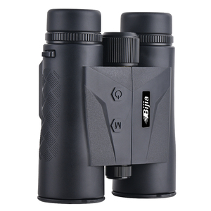 משקפת BIJIA 10x42ED עם מד טווח לייזר לציד 1800 מטר/2400 מטר, עמידות בפני ערפל IP67, דיוק של 1 מטר, מבנה מתכת, שחור, 940 גרם - Product Image 3
