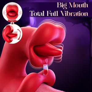 APP Kontrolü 2'si 1 Arada Dil Yalama Vibratörleri Seks Oyuncakları Vajinal Stimülasyon 9 Frekanslı Titreşim Mastürbasyon Seks Oyuncakları Kadınlar için - Product Image 5