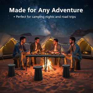 Juego de mesa y silla plegable para acampar al aire libre, puesto de Casa de primer antepasado portátil Simple - Product Image 3