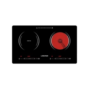 Cocina Exterior de Doble Hornilla, Modelo 2025, Venta Caliente de Fábrica, 3000W, Control Táctil con Sensor, Inducción Integrada, Cerámica Lisa - Product Image 1