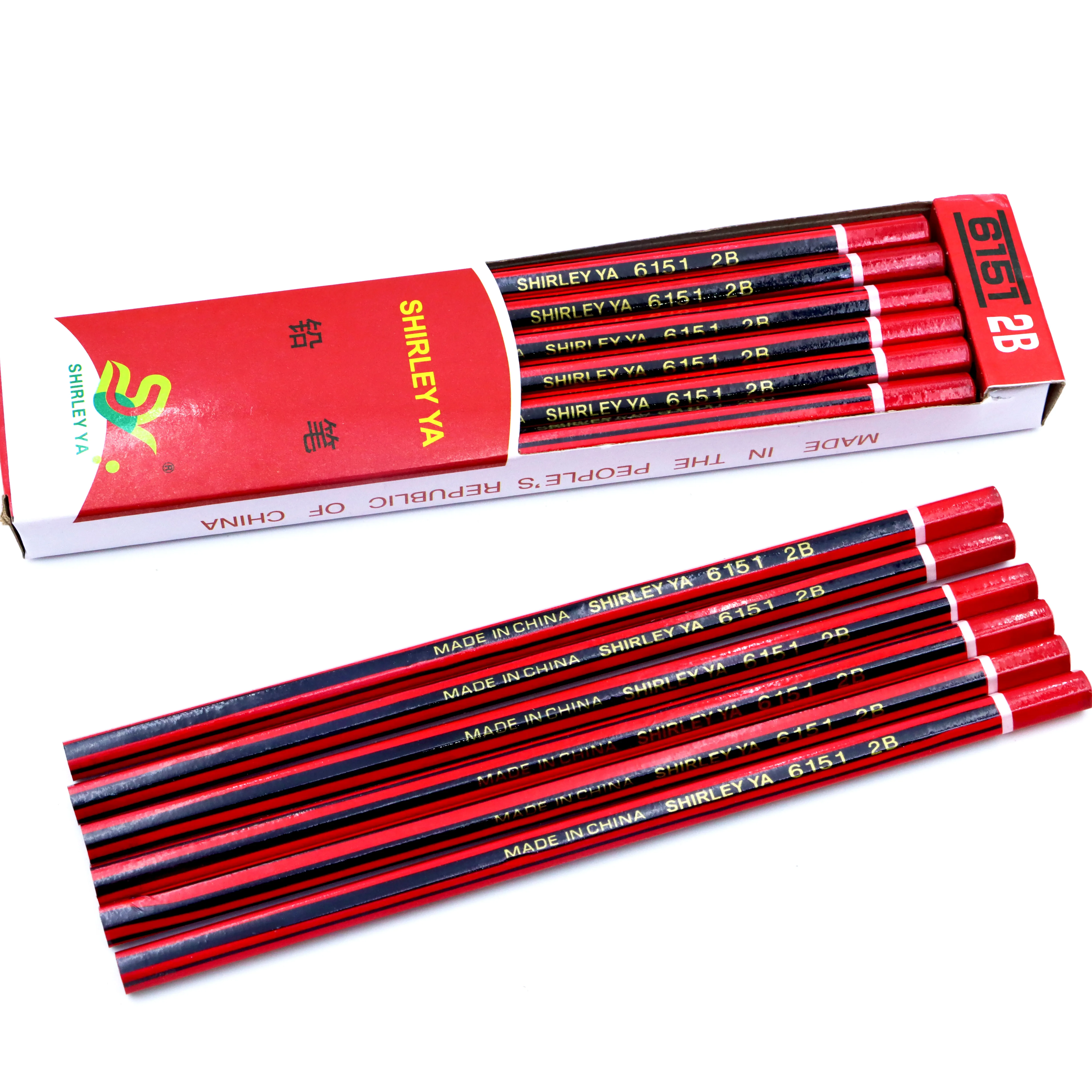 इरेज़र स्कूल स्टेशनरी ब्लैक वुड फैंसी सेट फैक्ट्री के साथ एचबी पेंसिल कम कीमत उच्च गुणवत्ता वाले प्लास्टिक गोल लकड़ी के आधुनिक सीएन;जेडएचई