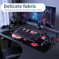 Usine personnalisé Anime anti-rayures étanche antidérapant en caoutchouc naturel grande taille tapis de souris de jeu souple pou