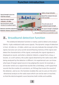 Ds818 xách tay hồng ngoại Bug Car GPS Wifi máy ảnh điện thoại di động tín hiệu Tracker Scanner Detector Hidden Camera Finder chống Spy - Product Image 5