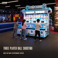 Simulateur de tir en salle, machine de jeu d'arcade de tir au ballon, 3 joueurs, à monnayeur, pour centre de divertissement et aire de jeux pour enfants
