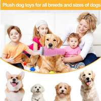 Jouet à mâcher interactif écologique pour chiens en peluche tasse de simulation sonore résistant aux morsures résistant à l'usure pour le soulagement de l'ennui en gros
