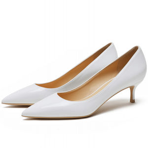 חדש אביב סתיו קלאסי נשים אמיתי פטנט עור משרד משאבות דקות עקבים גבוהים אדום עירום רסיס עבודת חתונה גברת - Product Image 5