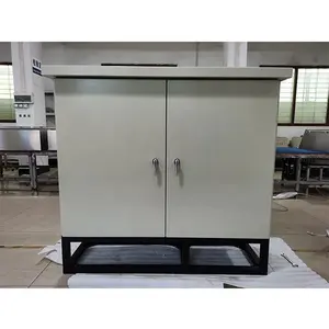 Double Door Aluminum Enclosure Control Electrical Box Floor Standing Distribution Box With Inner Door and with window