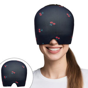 Compresse de glace réutilisable anti-migraine et anti-tension <span class=keywords><strong>pour</strong></span> les maux de tête, bonnet de soulagement de la migraine sans odeur, bonnet rafraîchissant <span class=keywords><strong>pour</strong></span> hommes et femmes - Product Image 1