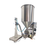 Pesage semi-automatique à commande numérique Pompe à rotor Viande Suffing Pâte granulaire Houmous Mayonnaise Remplisseuses