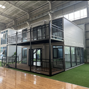 บ้านคอนเทนเนอร์3ห้องนอน2ชั้นดีไซน์ดูเพล็กซ์พร้อมห้องครัวห้องน้ำสำหรับครอบครัวนั่งเล่นโรงแรมรีสอร์ท - Product Image 2