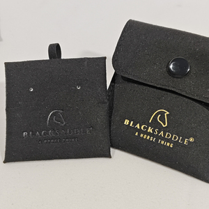 8*8 Soft Velvet Jewelry Gift <b>Pouch</b> with Metal Snaps Custom Logo Flip-Top Ring Bracelet Watch Storage Bag - Product Image 3
