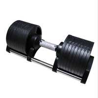 Équipement de musculation haltères 20 kg 30 kg 40 kg haltères et barres à poids réglables rapidement