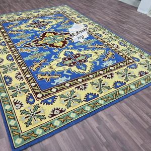 Taille personnalisable beau tapis de noeud turc en laine noué à la main pour salon hôtels restaurants matériel de coton à forte demande - Product Image 1
