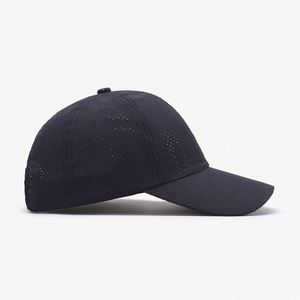 Wholesale Summer Sport <b>Cap</b> Sunhat Solid Color Net Hole 6 Panel Breathable <b>Waterproof</b> Baseball <b>Cap</b> - Product Image 4
