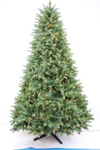 Albero di Natale Pop-up Preilluminato in PE con 1200 Luci LED Calde, Struttura Pieghevole per Uso Commerciale, Albero di Tendenza Certificato CE - Product Image 4