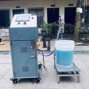 Machine de remplissage semi-automatique à double tête 30L 80L 160L pour eau pure, ketchup, nettoyant WC, détergent, huile et sachets de consommation - Product Image 4