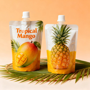 ถุงพลาสติกแบบตั้งได้สำหรับอาหารสัตว์เลี้ยงและอาหารเด็ก  แบบมีจุก  ผลิตจากวัสดุ PE  ทนความชื้น  ปลอดภัยสำหรับอาหาร  ปิดผนึกด้วยความร้อน  พิมพ์ลายกราเวียร์  เป็นมิตรต่อสิ่งแวดล้อม - Product Image 1