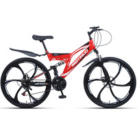 Vélo de montagne à double amortisseur de type K, 21/27 vitesses, avec fourche à ressort et roues de 26 pouces, fourni par l'usine