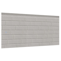 Panneau en mousse de polyuréthane PU, revêtement extérieur décoratif, faux brique, métal, panneau sandwich de 16 mm