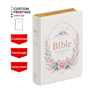 Bible Sainte d'étude en espagnol, édition personnalisée, grand format, couverture rigide en cuir PU, couleurs mélangées, légère