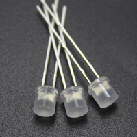 Jstronic Lentille laiteuse diffuse à tête plate 3mm 5mm Lampe à diode LED diffuse blanche à tête plate