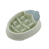 Gamelle anti-glouton pour animaux de compagnie avec conception à cloisons, prévient les ballonnements et les vomissements, prolonge le temps d'alimentation, pour chatons et chiots