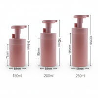 Flacons pompe mousse 150ml 200ml pour soins personnels, cosmétiques, désinfectant pour les mains, shampoing, parfum, vernis à ongles, huile, avec pulvérisateur et joint d'étanchéité