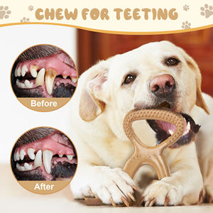 בשר בקר פלאוטור כלב צעצועים ניילון שאינו רעיל מקדם בריאות השיניים צעצוע עמיד לשעוטות אגרסיביות - Product Image 4