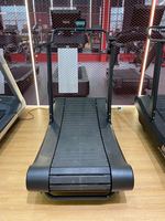 Cinta de correr curva al por mayor, máquina de fitness comercial sin motor, cinta de correr curva