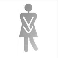 Zenewood Plaque adhésive en acier inoxydable pour porte de jardin, toilettes publiques et salle de lavage