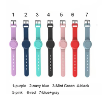Bracelet étanche en silicone souple Sûr Confortable à Porter Sangle Réglable GPS Tracker Étui de Protection pour Bracelet Airtag