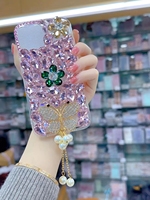 Étui de téléphone portable fait main avec cristaux de luxe et diamants 3D pour iPhone 11 12 13 14 15 16 17 Plus Pro Max